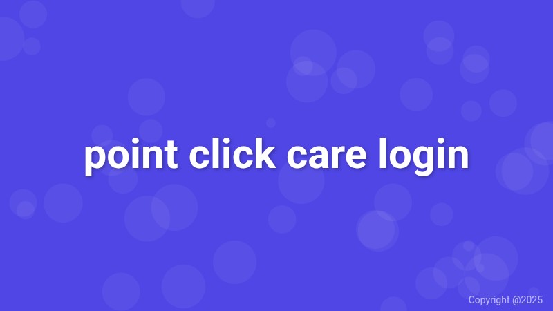 point click care login